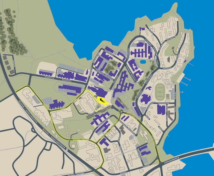 Map to A Bloc parking area