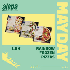 Mayday Alepa frozen pizzas